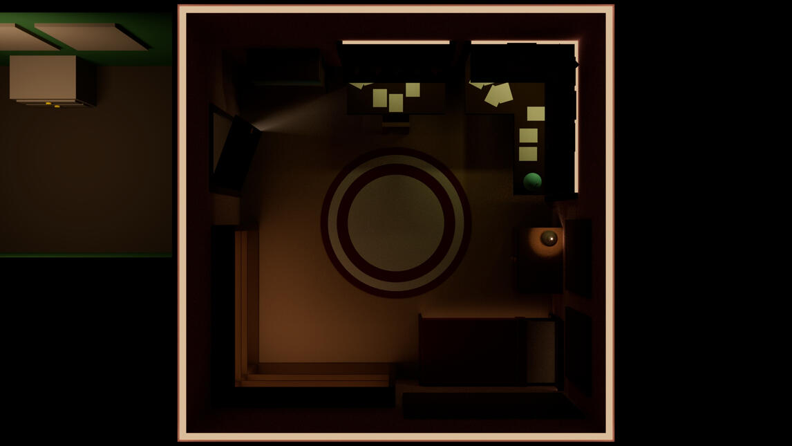 Bedroom Perspective Top View – Prototype