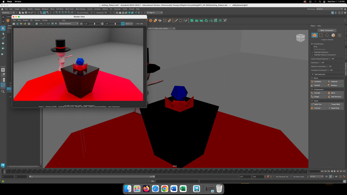 Work in progress – Autodesk Maya