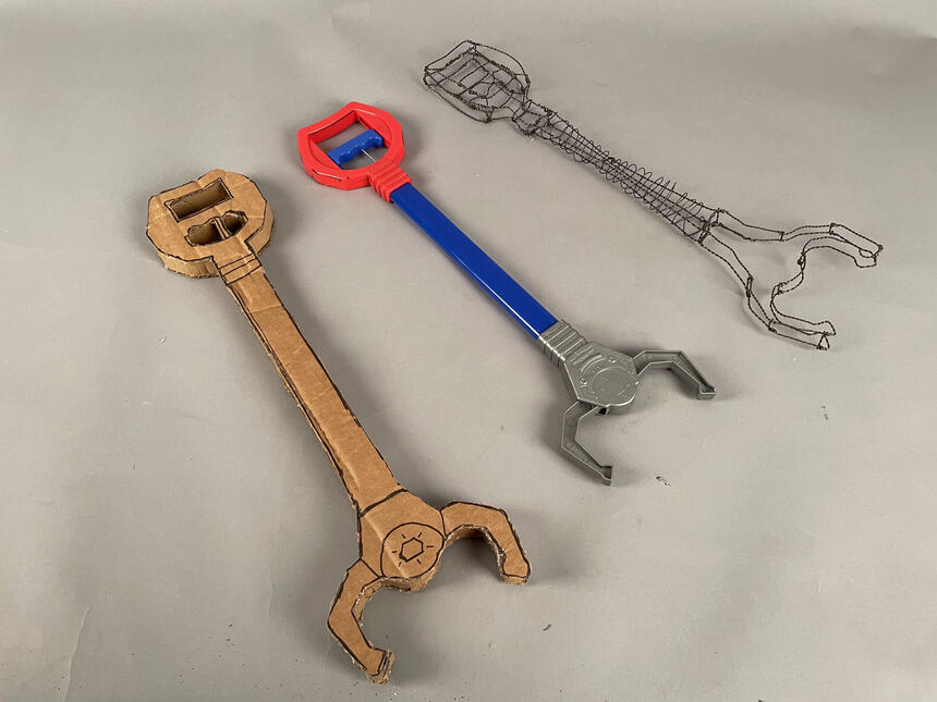 Wire Clone, Cardboard and Aluminum Wire