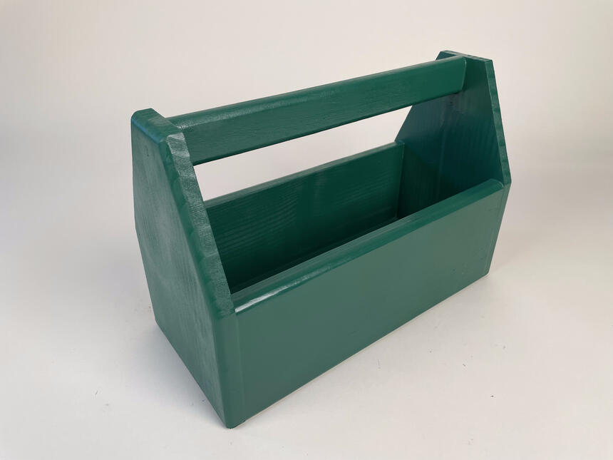 Wood Toolbox, Acrylic on Woodwork