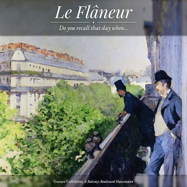 Gustave Caillebotte,_ A Balcony: Boulevard Haussmann_