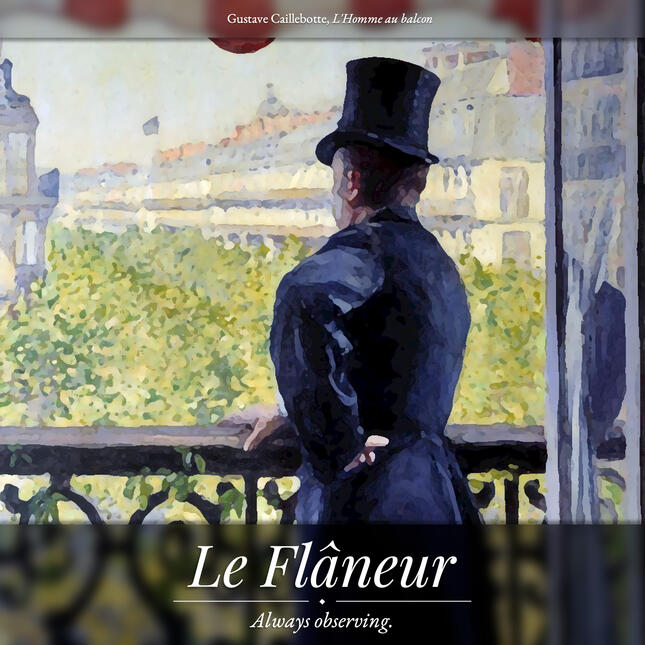 Gustave Caillebotte, L 'Homme au balcon