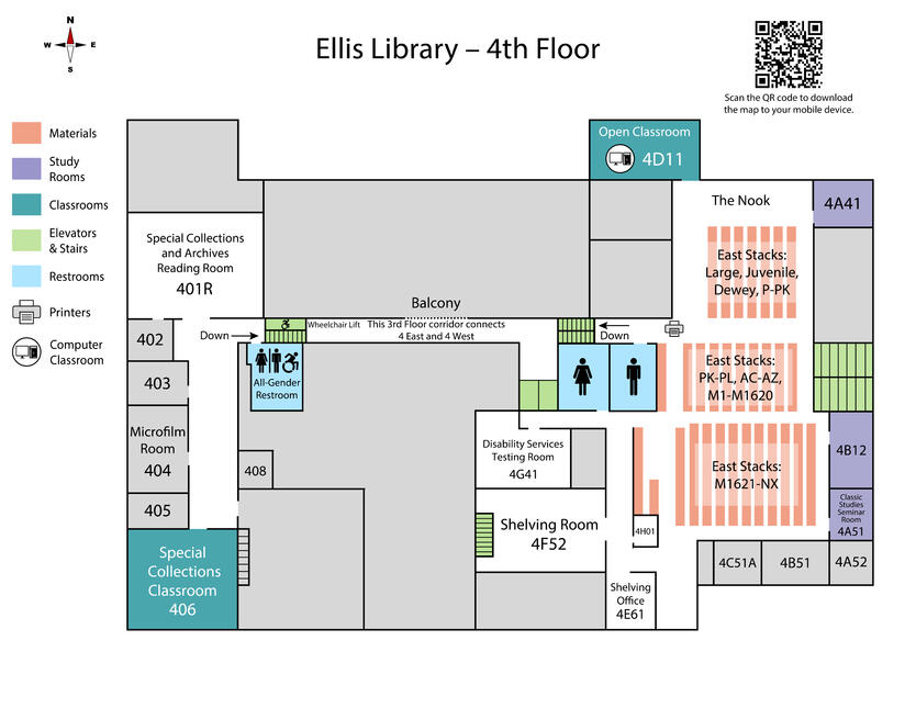 University of Missouri Ellis Library – 4th Floor