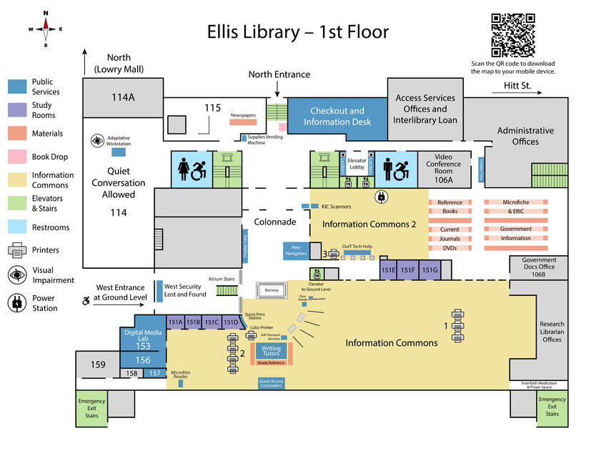 University of Missouri Ellis Library – 1st Floor